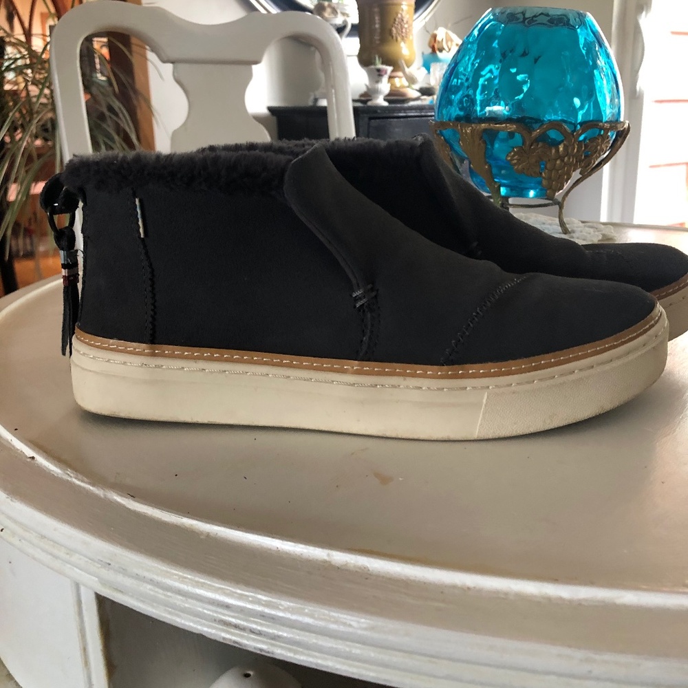 TOMS suede booties
